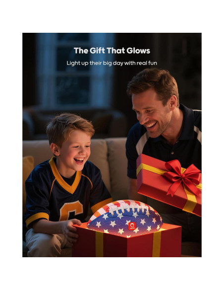 Pelota de Fútbol Iluminada QPAU 10.5" para Niños y Adolescentes