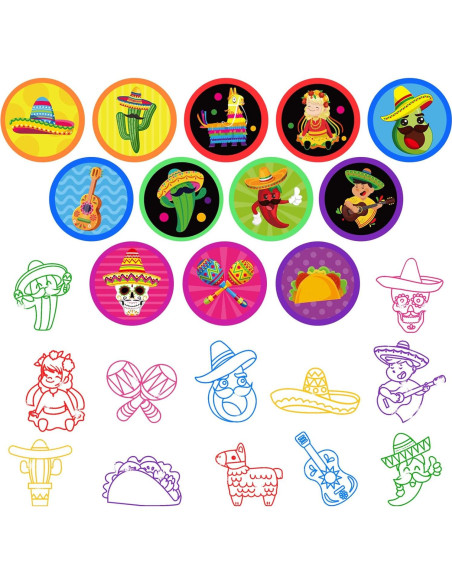 24 Sellos Mexicanos para Niños Fiesta Cinco de Mayo 24 Sellos Mexicanos para Niños Fiesta Cinco de Mayo