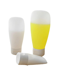 Conjunto de Botellas de Viaje Chinshwehaw 3-Pack Silicona 30ml 60ml 100ml