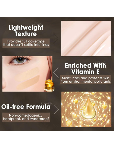 Base Perfecta FOCALLURE Maquillaje Líquido YL31 Canela 150g