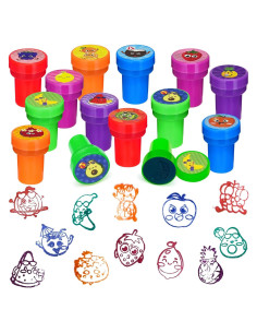 Sellos de Fiesta de Frutas Cinrobiye 24 Pcs Tutti Frutti