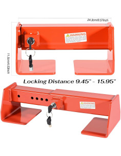 Cerradura de Contenedor RQG Ajustable 24-40 cm Antirrobo 2