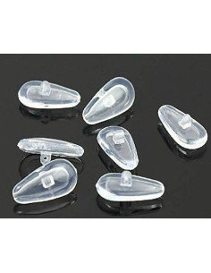 Almohadillas de Silicona para Nariz de Gafas WOIWO 25 Pares 14mm 2