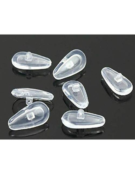 Almohadillas de Silicona para Nariz de Gafas WOIWO 25 Pares 14mm