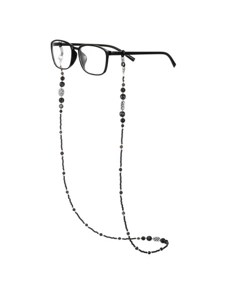 Cadena de Gafas Vintage con Perlas para Mujeres 77 cm