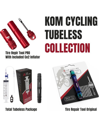 Kit de Reparación de Neumáticos Tubeless KOM Cycling - 25g
