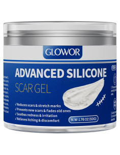 Gel de Silicona Glowor para Cicatrices 49.87g - Acné, Quemaduras