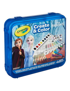 Estuche de Arte Crayola Frozen 2, 71 Piezas para Colorear