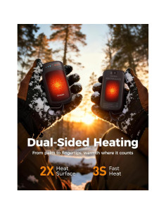 Calentadores de Manos Reutilizables OCOOPA UT3057-BK, 2 Piezas 2