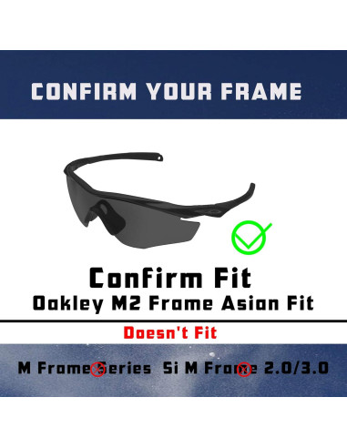 Lentes de Reemplazo Polarizados Predrox para Oakley M2 Amarillo HD