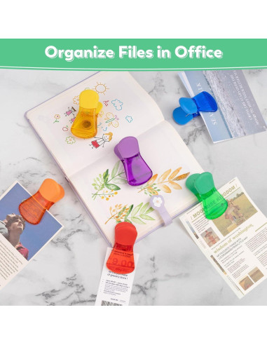 Clips Magnéticos Dervyxious Multicolor para Alimentos (6 Pzs)