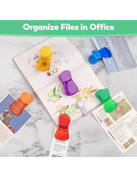 Clips Magnéticos Dervyxious Multicolor para Alimentos (6 Pzs)