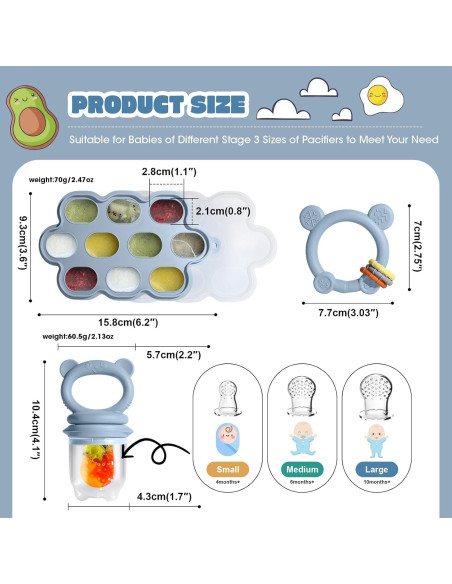 Conjunto de Alimentación para Bebés Catvegue - Silicona BPA Free