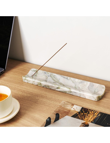 Soporte de Incienso de Mármol Koville Bianco Palomino 28x6 cm