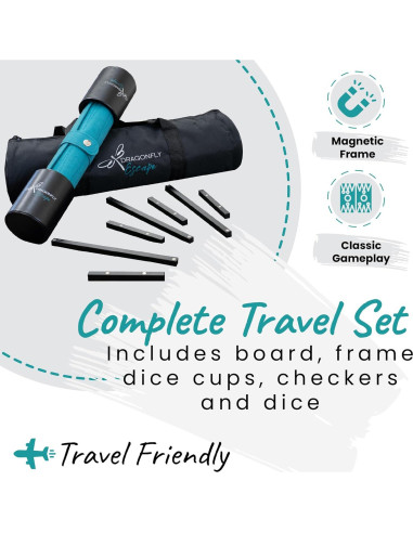 Juego de Damas Chinas Deluxe Dragonfly Escape - Plegable y Magnético
