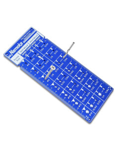 Tabla de Tamaños de Tornillos y Medidor de Brocas Namoka 15cm