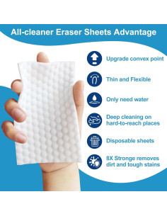 Hojas de Borrador Mágico Zomum 52 PCS Melamina Multiusos 2