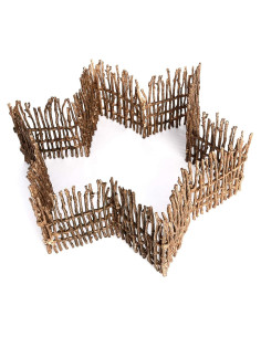 Juego de Cerca de Granja Volnau 12 Piezas Madera Plástica