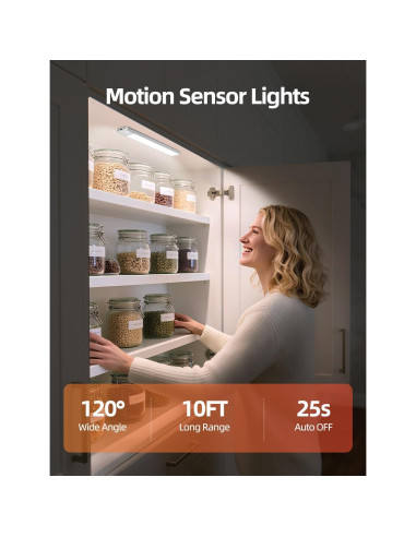 Luces LED Recargables con Sensor de Movimiento VOZUJI 20cm