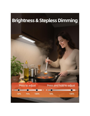 Luces LED Recargables con Sensor de Movimiento VOZUJI 20cm