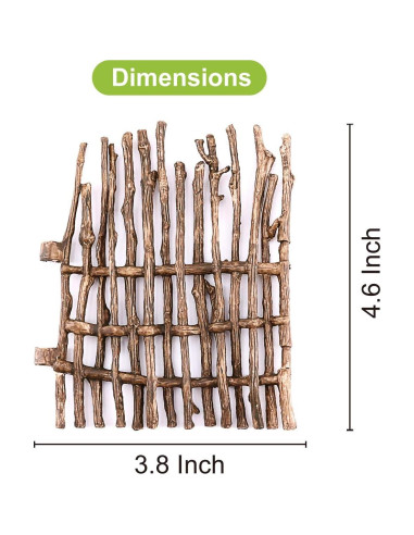 Juego de Cerca de Granja Volnau 12 Piezas Madera Plástica