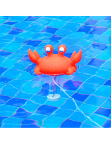 Termómetro Flotante para Piscina XY-WQ Cangrejo 22.86 cm