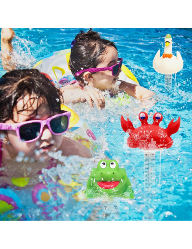 Termómetro Flotante para Piscina XY-WQ Cangrejo 22.86 cm