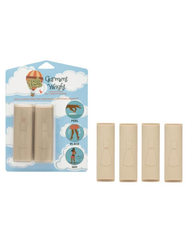Pesas para Vestidos Dress Downs Beige Reutilizables 4 Piezas