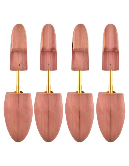 Árboles de Zapatos de Cedro TONGZANER Ajustables 2-Pack M