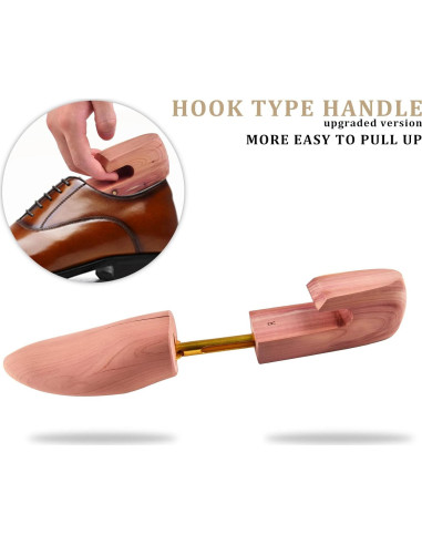 Árboles de Zapatos de Cedro TONGZANER Ajustables 2-Pack M