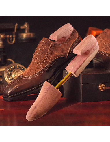 Árboles de Zapatos de Cedro TONGZANER Ajustables 2-Pack M