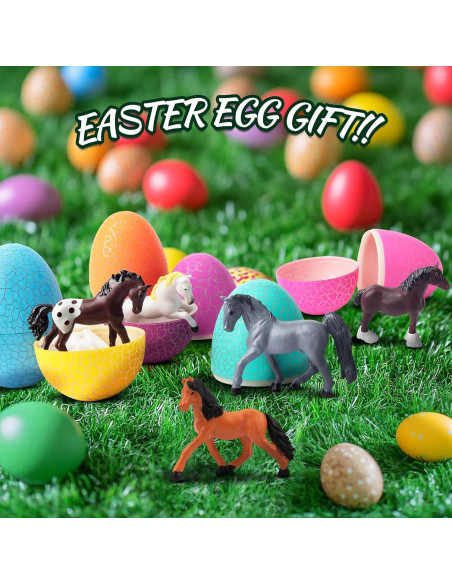 Figuras de Caballos Toymany 12PCS Miniaturas 5-8 cm