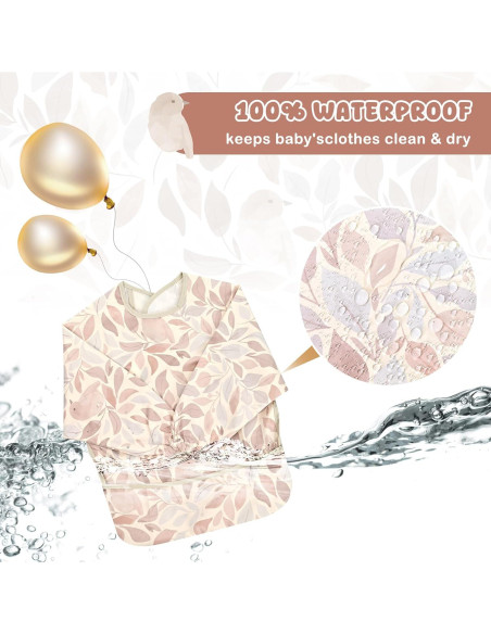 Babero Impermeable Little Dimsum para Bebés con Mangas Largas