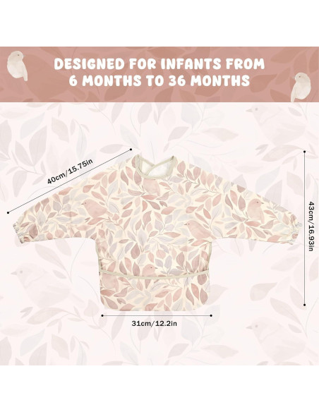 Babero Impermeable Little Dimsum para Bebés con Mangas Largas