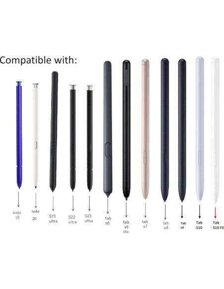 5 Puntas Suaves SLQ Reemplazo para Stylus S Pen Galaxy Tab S10
