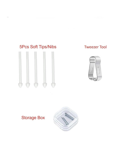 5 Puntas Suaves SLQ Reemplazo para Stylus S Pen Galaxy Tab S10