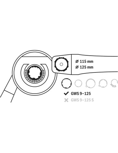 Protector de polvo Bosch 2605510224 para lijado GWS 8-14