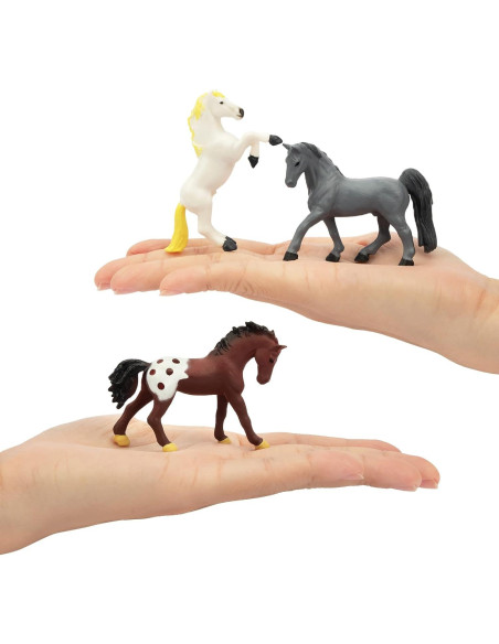 Figuras de Caballos Toymany 12PCS Miniaturas 5-8 cm