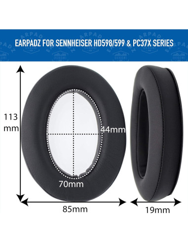 Almohadillas de Reemplazo Dekoni para Sennheiser HD598 - 1 Par