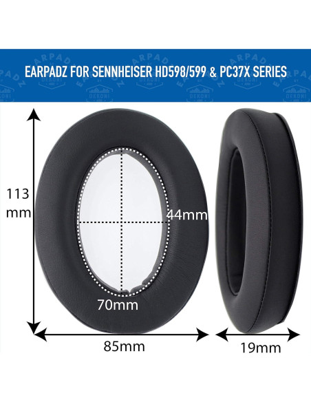 Almohadillas de Reemplazo Dekoni para Sennheiser HD598 - 1 Par