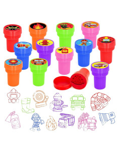Sellos de Fiesta Bombero Cinrobiye 24 Pcs 2,5 cm