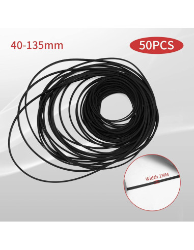 Cinturones de goma para grabadoras de casete TEANTECH 50PCS
