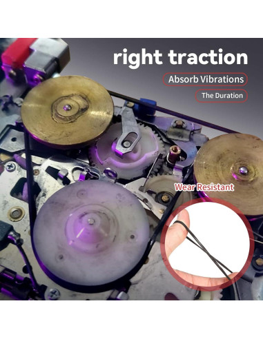 Cinturones de goma para grabadoras de casete TEANTECH 50PCS