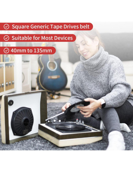 Cinturones de goma para grabadoras de casete TEANTECH 50PCS