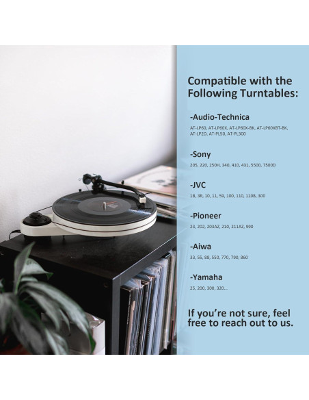 Aguja de Reemplazo JUKFITA para Tocadiscos ATN3600L