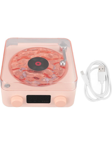 Altavoz Bluetooth 3 en 1 Asixxsix con Luz Nocturna Rosa