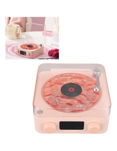 Altavoz Bluetooth 3 en 1 Asixxsix con Luz Nocturna Rosa