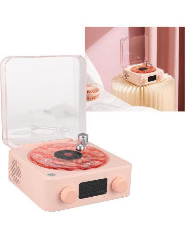 Altavoz Bluetooth 3 en 1 Asixxsix con Luz Nocturna Rosa