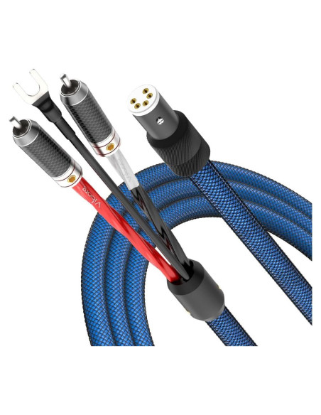 Cable de Tono Viborg LC800 3M Cobre Plateado 5 Pin DIN a RCA