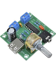 Amplificador de Audio Estéreo PM2038 5W USB Volumen Ajustable 2